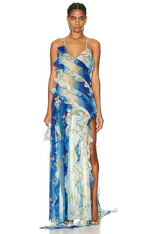 SIEDRES Mari Dress in Blue | FWRD 