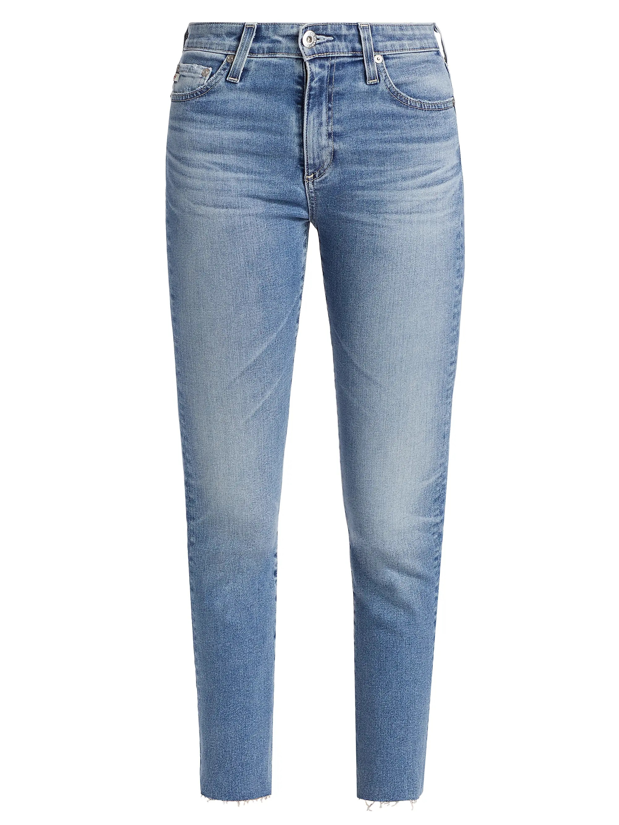 Mari Crop Stretch Cotton Jeans | Saks Fifth Avenue