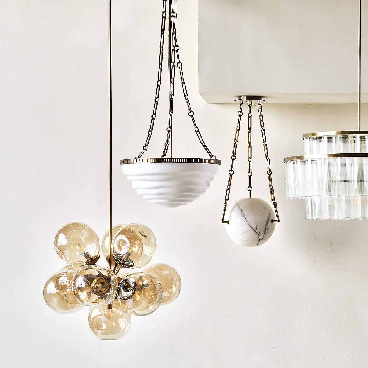 Luma Glass Pendant Light | Crate & Barrel | Crate & Barrel