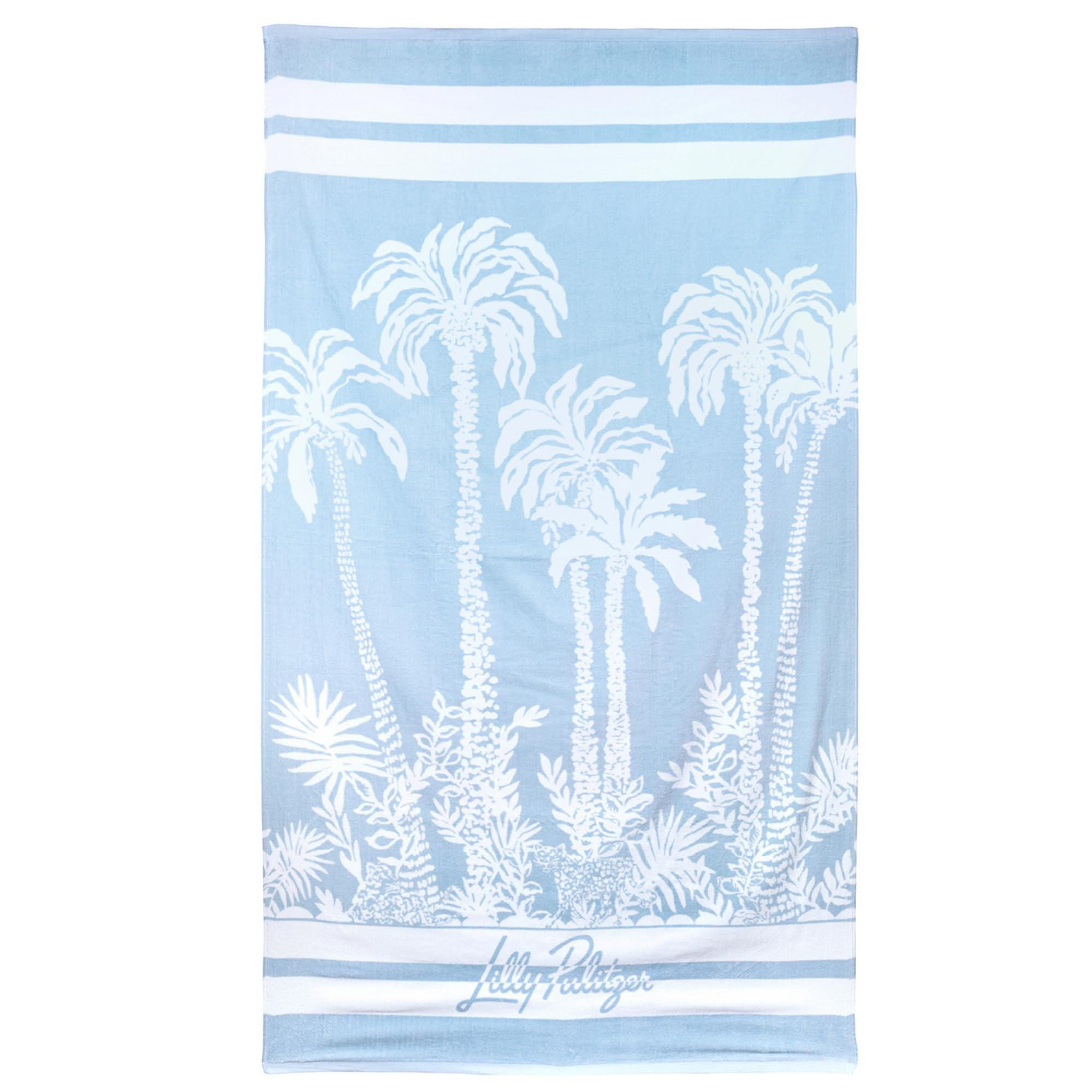Lilly Pulitzer Oversized Pool/Beach Towel, 40 x 72, Large Cotton Towel for Adults, Blue/Green Pal... | Amazon (US)
