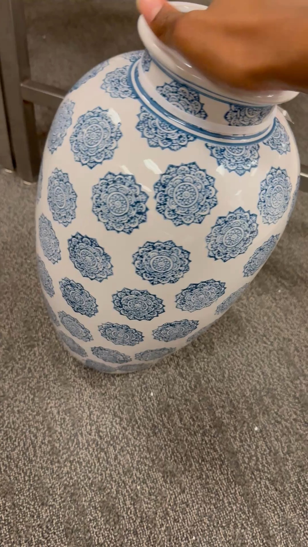 Beyond blue medallion print  ceramic vase 

#LTKHome #LTKSeasonal #LTKFindsUnder50