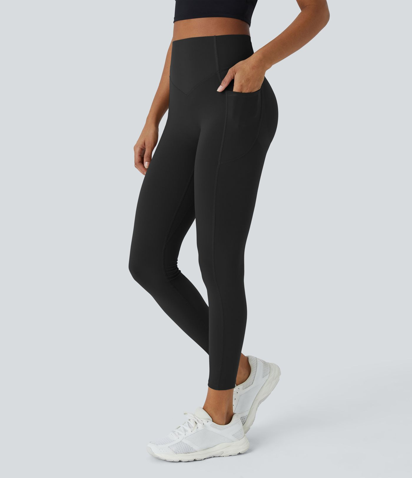 Women’s Halara UltraSculpt™ High Waisted Scrunch Butt Lifting Tummy Control Pocket Shaping Tr... | HALARA