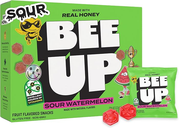 BEEUP Honey Fruit Snacks – With a Teaspoon of Honey in Every Pouch – Dye Free, No Corn Syrup ... | Amazon (US)