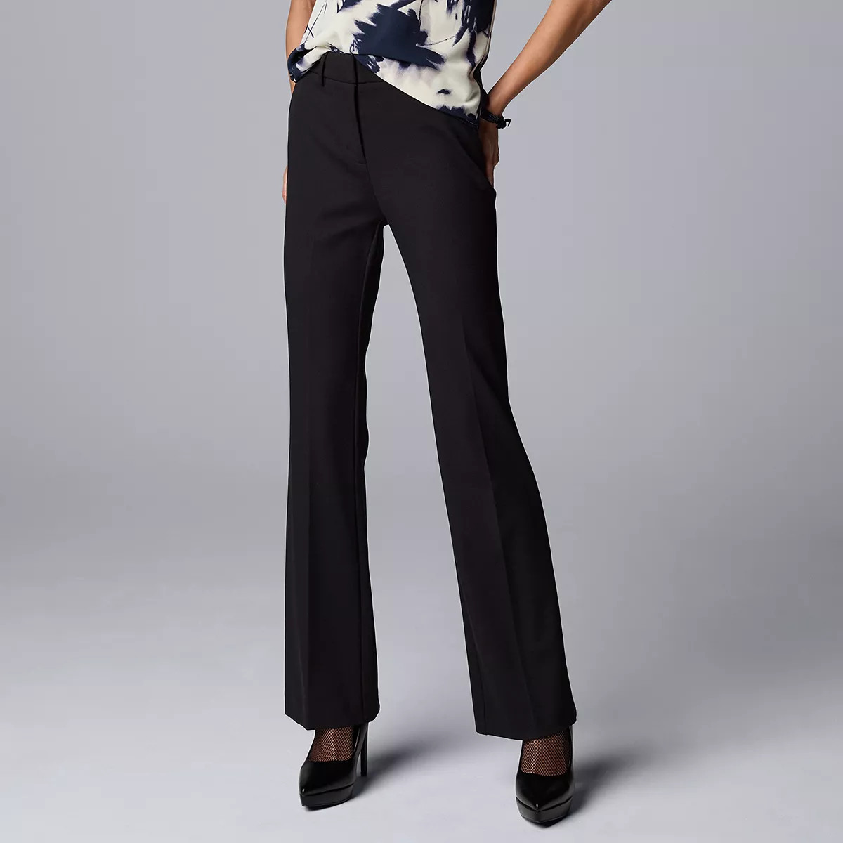 Women's Simply Vera Vera Wang High-Rise Flare Pants | Kohl's