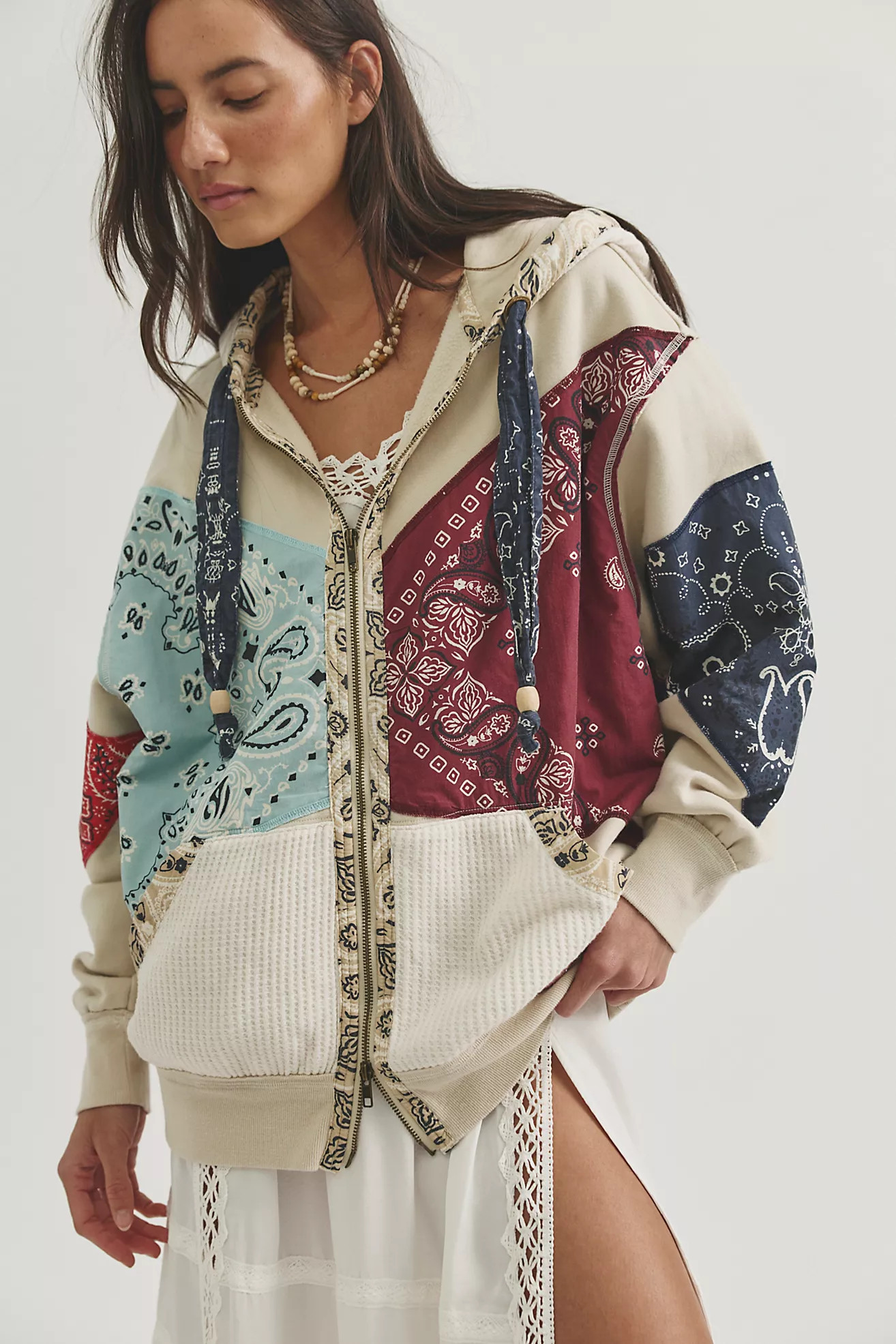 We The Free Patchwork Club Hoodie | Free People (Global - UK&FR Excluded)