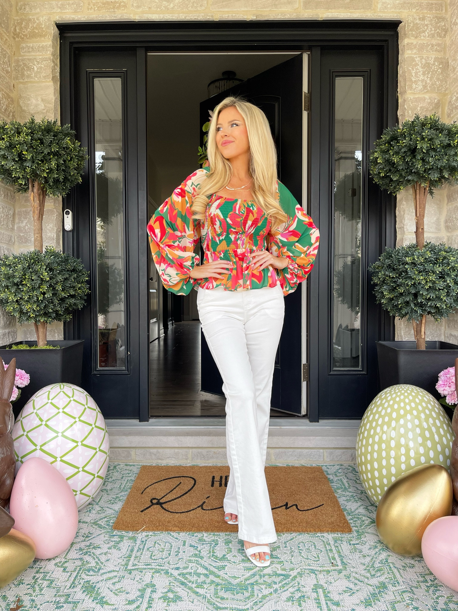 Easter outfit. Easter style. Spring outfit. Spring style. Pink lily  

#LTKstyletip #LTKunder100 #LTKSeasonal