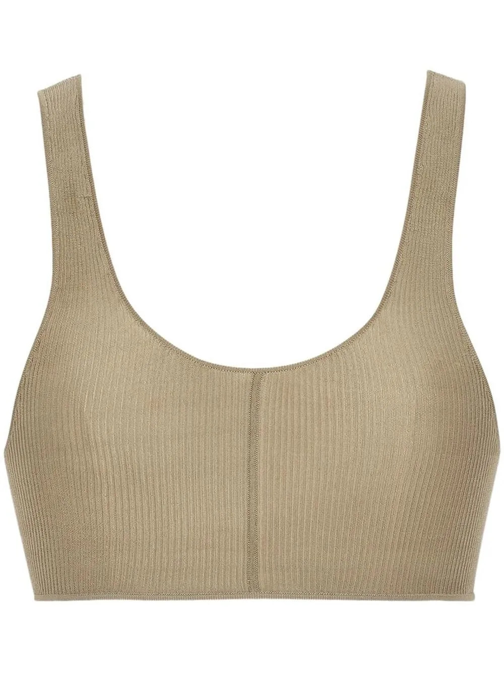 ribbed silk bralette | Farfetch Global