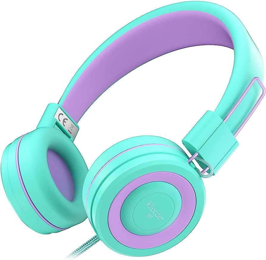 ELECDER i37 Kids Headphones Children Girls Boys Teens Foldable Adjustable On Ear Headphones 3.5mm... | Amazon (US)