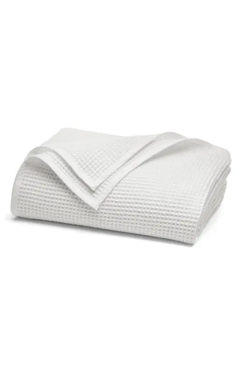Boll & Branch Waffle Organic Cotton Blanket in White at Nordstrom, Size King | Nordstrom