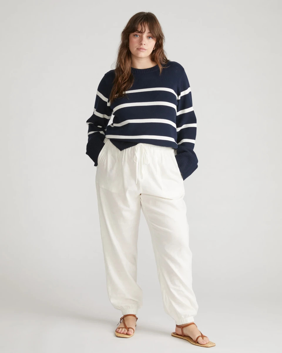 Bardot Wide Sleeve Cotton Sweater | Universal Standard