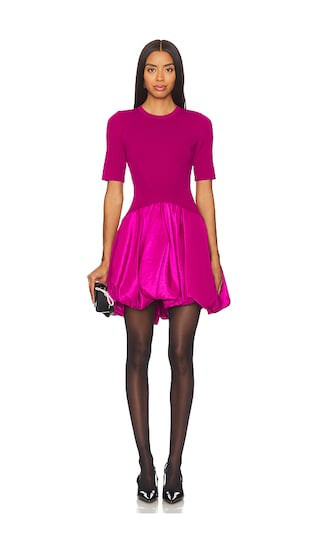SIMKHAI Kenny Bubble Mini Dress in Pink. - size XS | Revolve Clothing (Global)