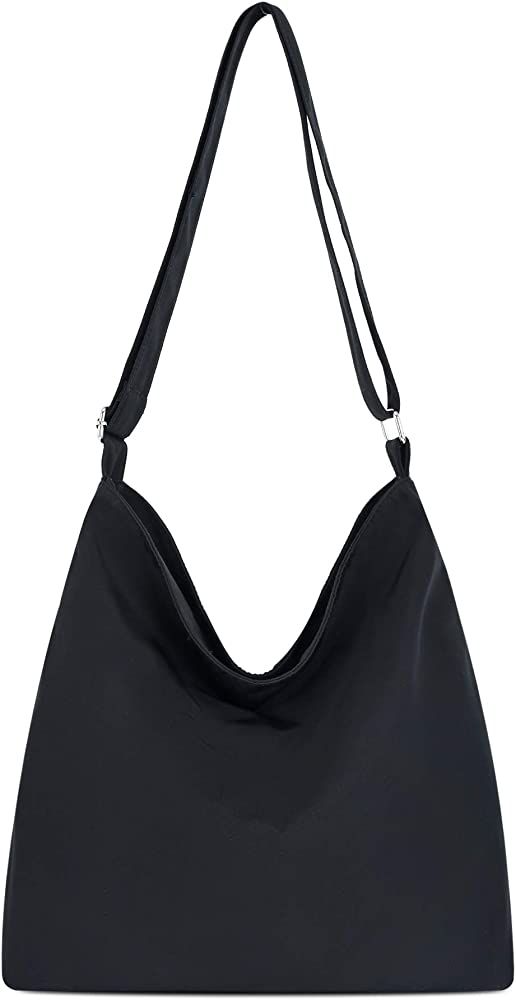 Mfeo Women's Retro Large Size Nylon Shoulder Bag Crossbody Handbag Casual Tote | Amazon (US)