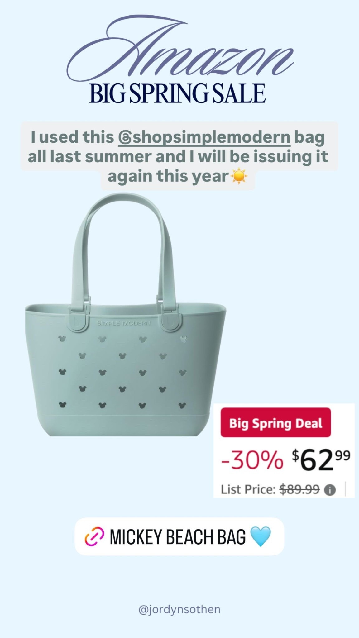 Mickey Simple Modern large tote bag on sale for AMAZON BIG SPRING SALE💚 summer essentials, beach bag, what’s in my bag, tote bag, Disney bag, summer must haves, Amazon deals, Amazon finds




#LTKSaleAlert #LTKdayinmylife #LTKSeasonal