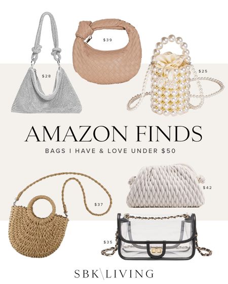 B A G S \ amazon fashion finds - bags under $50! Linking all my favorites🤍

Spring
Summer
Bride
Wedding guest 

#LTKitbag #LTKunder50