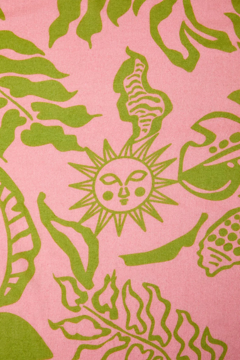 Mezzie Pink and Green Cover-Up Sarong Scarf | Lulus