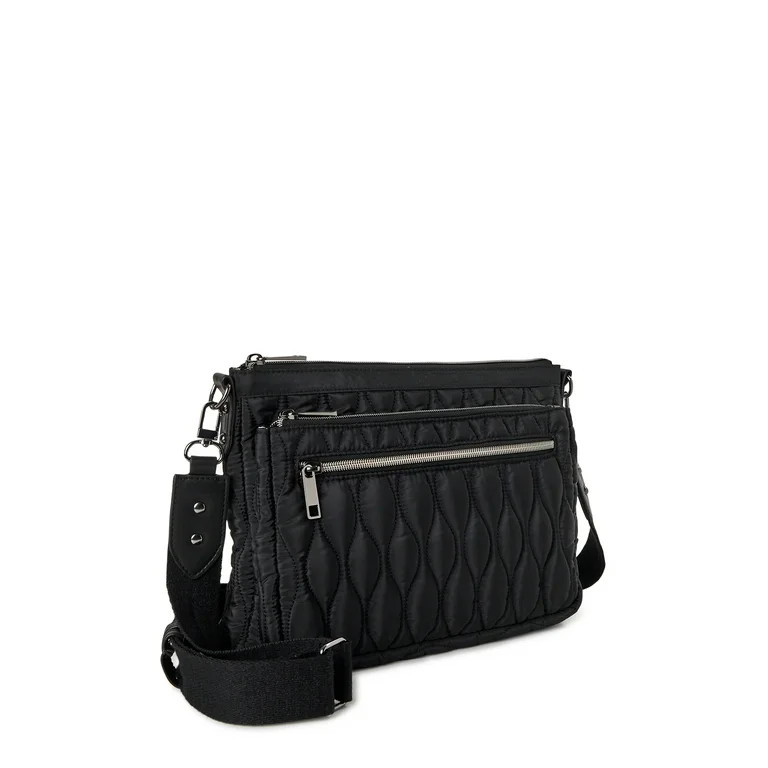 Time and Tru Women's Pine Mini Crossbody Bag, Black | Walmart (US)
