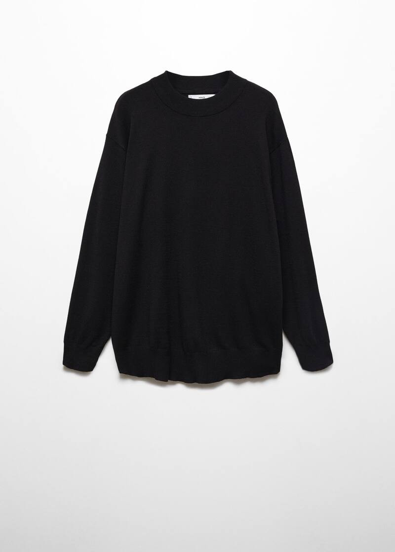 Round-neck knitted sweater  -  Women | Mango USA | MANGO (US)