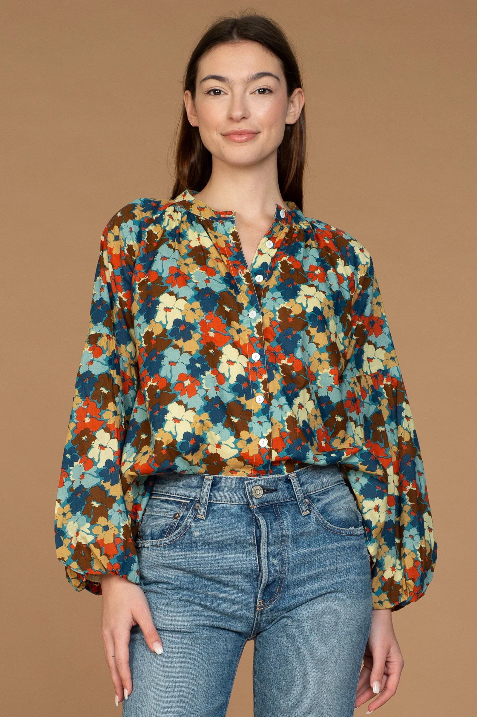 Emory Top in Fleur Multi | Olivia James The Label