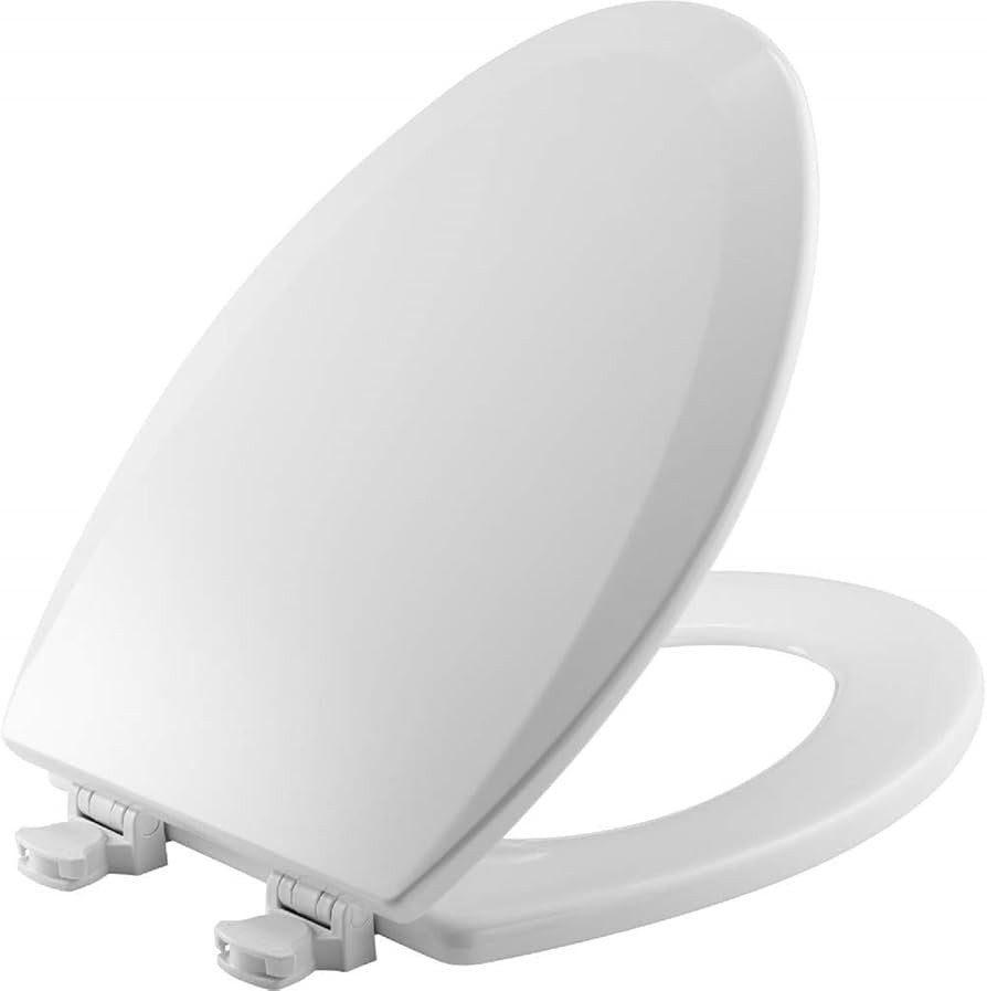 Bemis 1500EC 390 Lift-Off Wood Elongated Toilet Seat, Cotton White (Pack of 1) | Amazon (US)