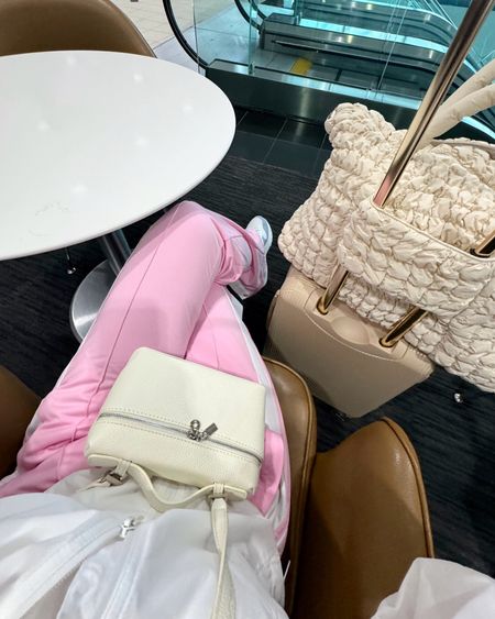 AIRPORT OOTD ✈️ my pink Adidas pants that I wore to Vegas are currently on SALE, 20% off! Wearing a small in everything, fits tts. My bag is also an amazing look for less for the Loro Piana bag that is $2,250!

Airport OOTD, Airport Outfit, Travel OOTD, Travel Outfit, Travel, Madison Payne

#LTKtravel #LTKSeasonal #LTKstyletip