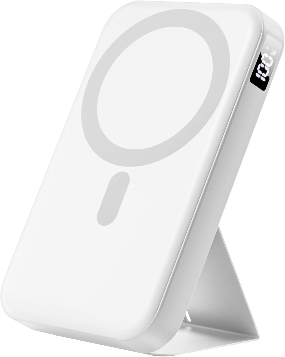 Magnetic Portable Charger, 10000mAh Power Bank with Leather Foldable Stand - Travel Essentials, U... | Amazon (US)