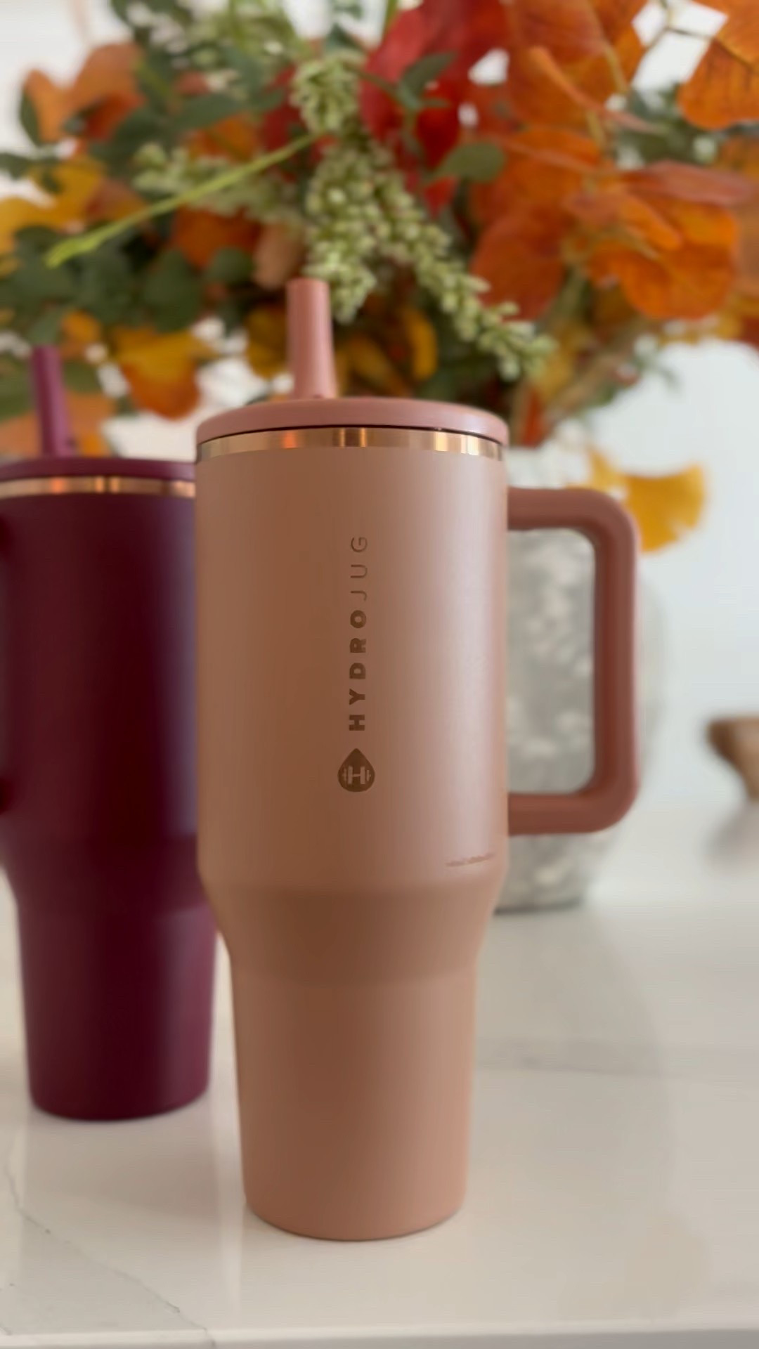 New fall colors from @hydrojug!
#ad#hydrojug#hydrojugfall

I love these cups bc they leak proof! (Seriously!) They are BPA free, food grade stainless, rubber bottoms, dishwasher safe and cup holder friendly! 

#LTKSeasonal #LTKActive #LTKFamily