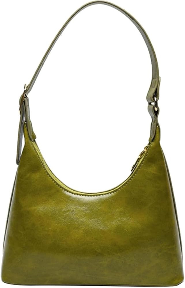 Small Shoulder Purses for Women Trendy 2024 PU Leather Retro Crescent Clutch Handbag Cute Everyda... | Amazon (US)