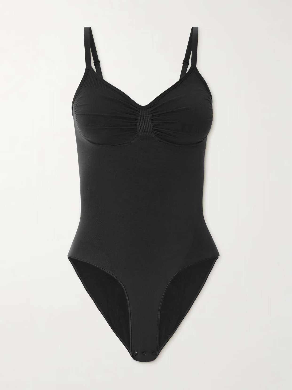 SKIMS - Seamless Sculpt Brief Bodysuit - Onyx | NET-A-PORTER (US)