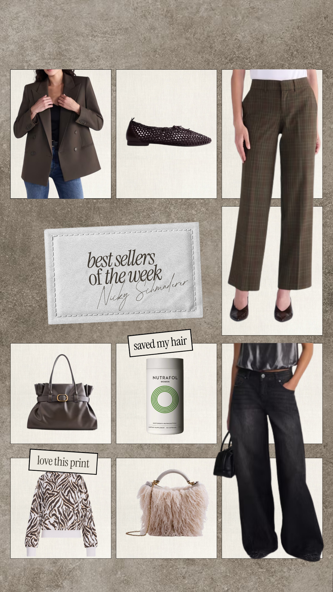 Top shopped of the week 🤍 

best sellers, top sellers, sale alert, fall outfits, denim, purses, blazer, nicky schmaderer  

 #LTKdayinmylife #LTKootd
