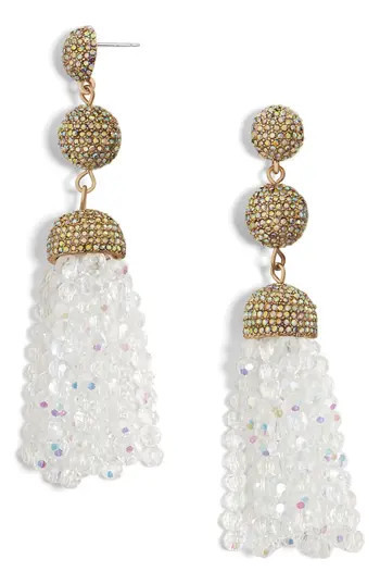 Women's Baublebar Tinsley Beaded Tassel Drop Earrings | Nordstrom