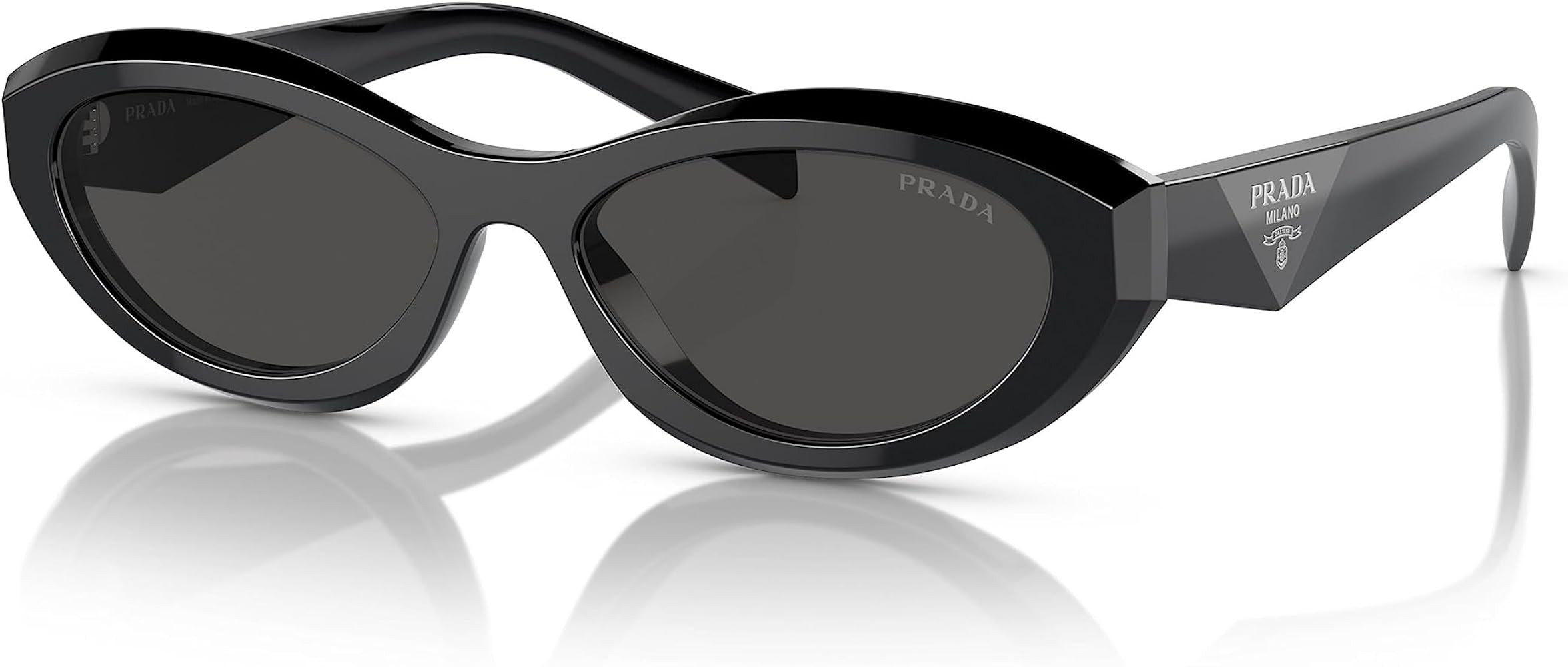 Prada PR 26ZS Black/Dark Grey One Size | Amazon (US)