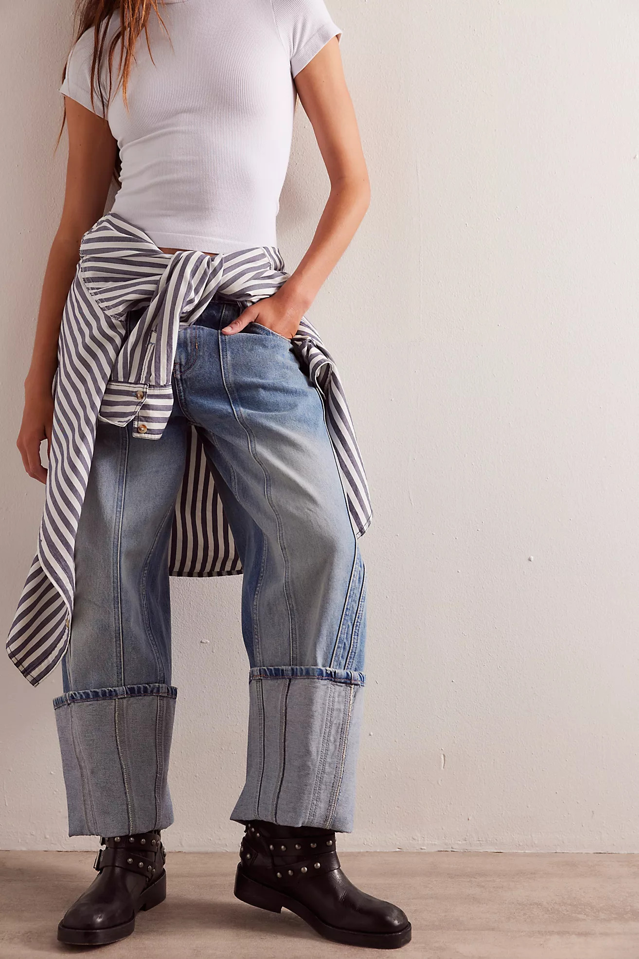 We The Free Olsen Cuffed Crop Barrel Jeans | Free People (Global - UK&FR Excluded)