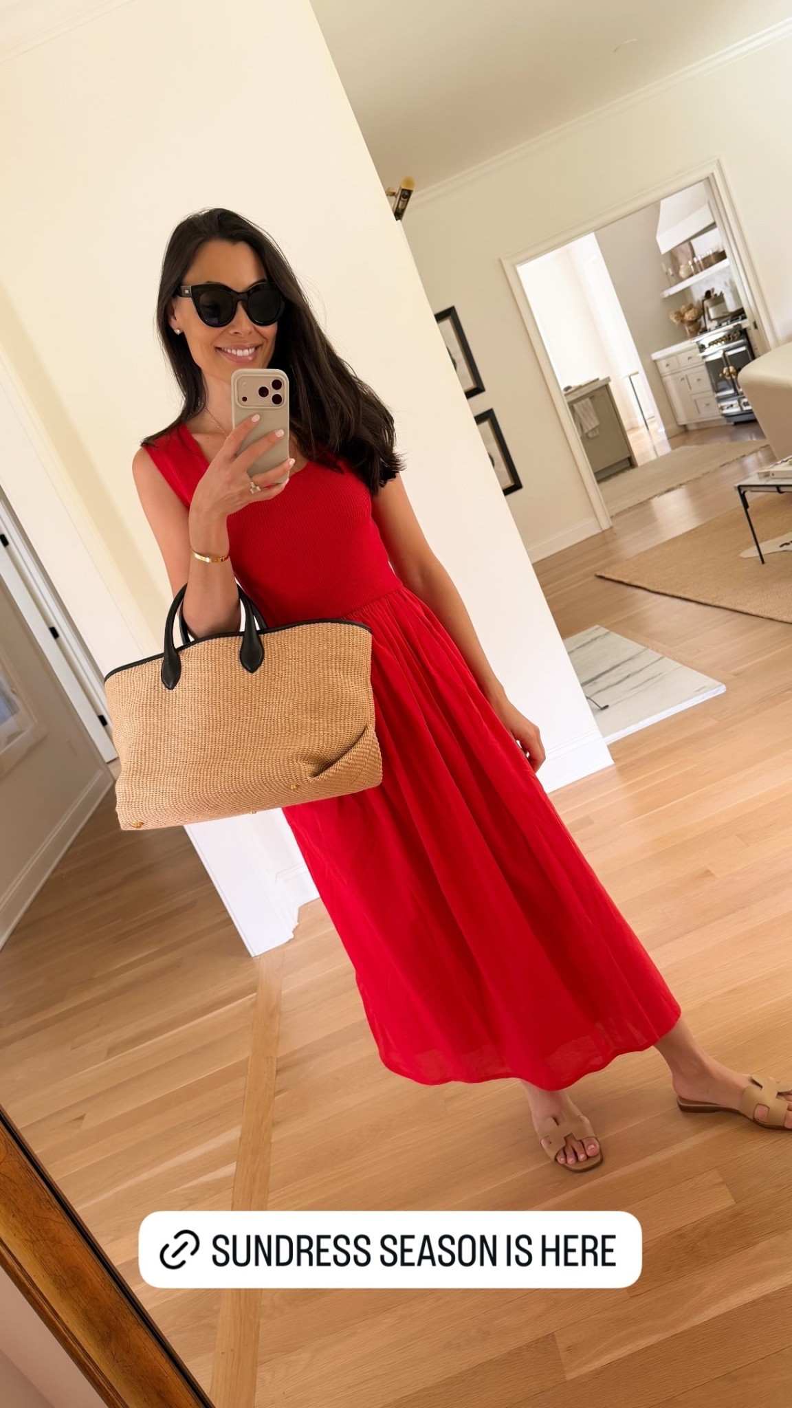 Red dress. 

#LTKSeasonal #LTKSaleAlert #LTKootd