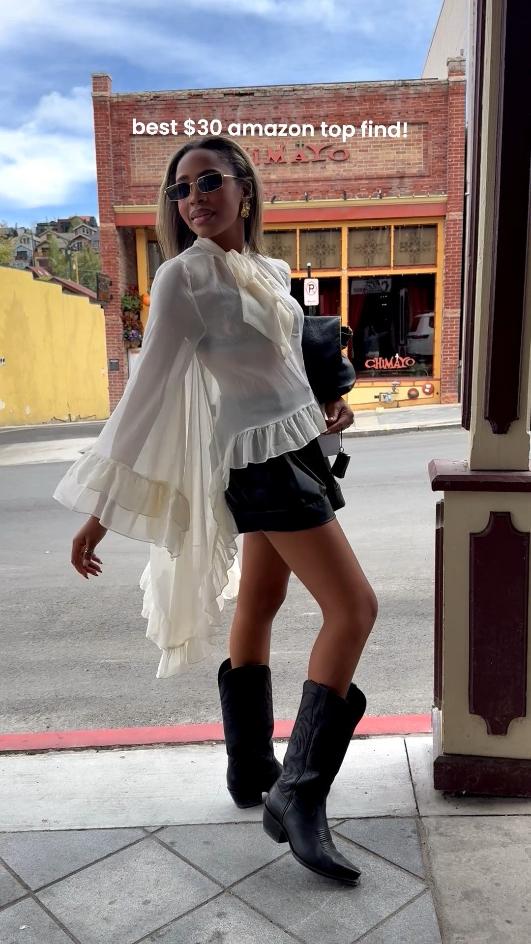 Truly one of my best Amazon dupe finds ever is this tulle, sheer top! I had been looking for one at free people and Chloe and each was over $100…this was $30 and worth every time!! Styled for my trip to Park City, Utah and it was a perfection pre fall transitional outfit! SUCH A STEAL!!

travel outfits, boho chic, boho tops, flowy tops, amazon dupe find, free people dupe, leather shorts outfits, western chic style, out west outfit ideas, fall transitional outfit

#LTKFindsUnder100 #LTKTravel #LTKNYFW