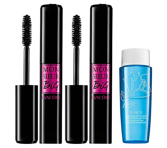 Lancome Mr Big Mascara Duo with Deluxe Bi-FacilMakeup Remover - QVC.com | QVC