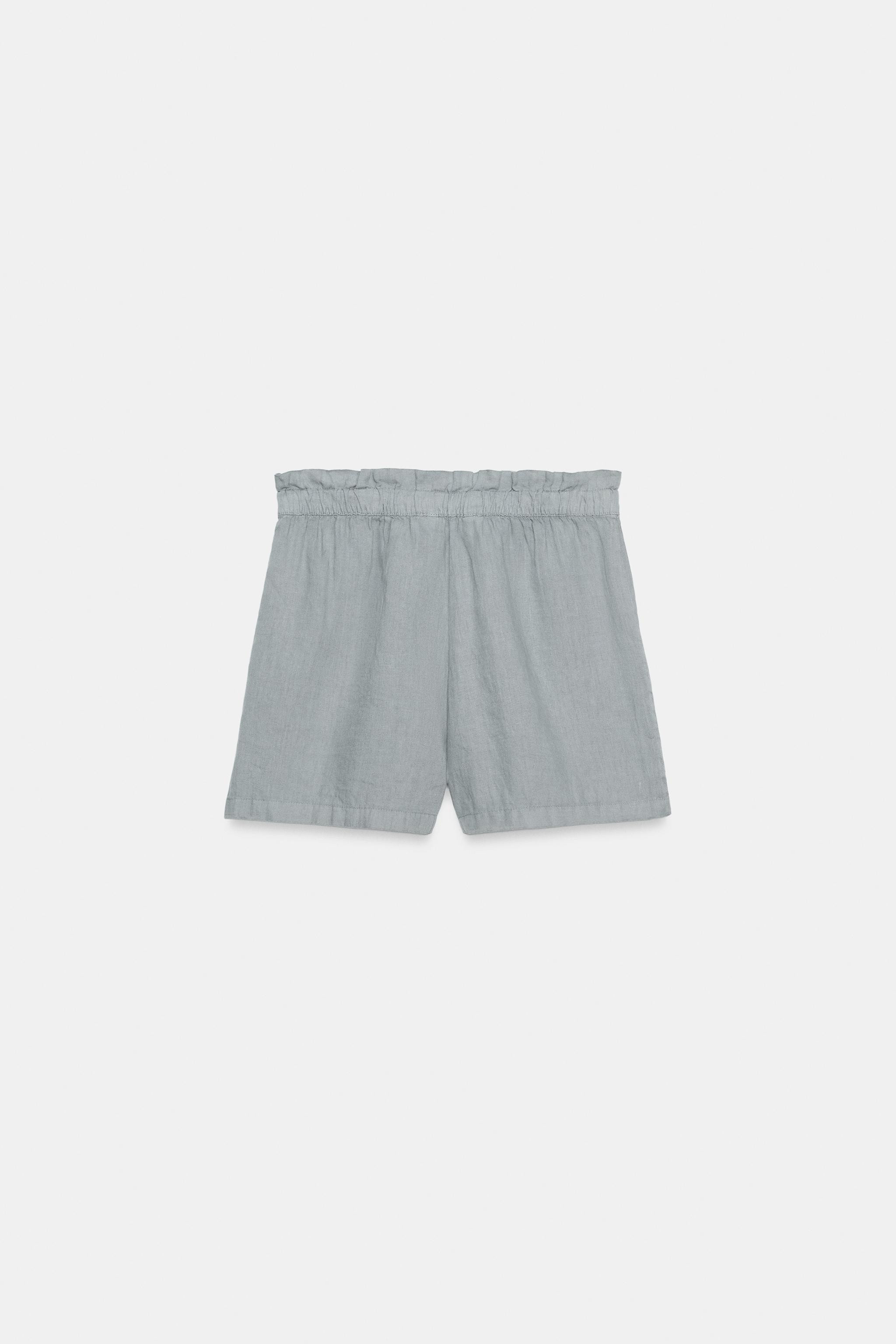 100% LINEN SHORTS ZW COLLECTION | Zara US