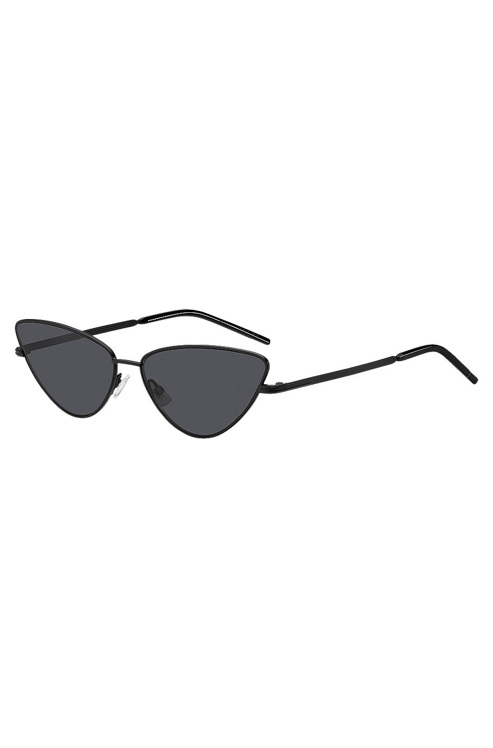 BOSS - Cat-eye sunglasses in black steel with signature detailing | Hugo Boss (UK)
