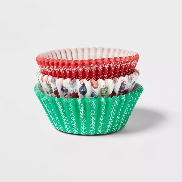 75ct Paper Holiday Baking Cups - Wondershop™ | Target