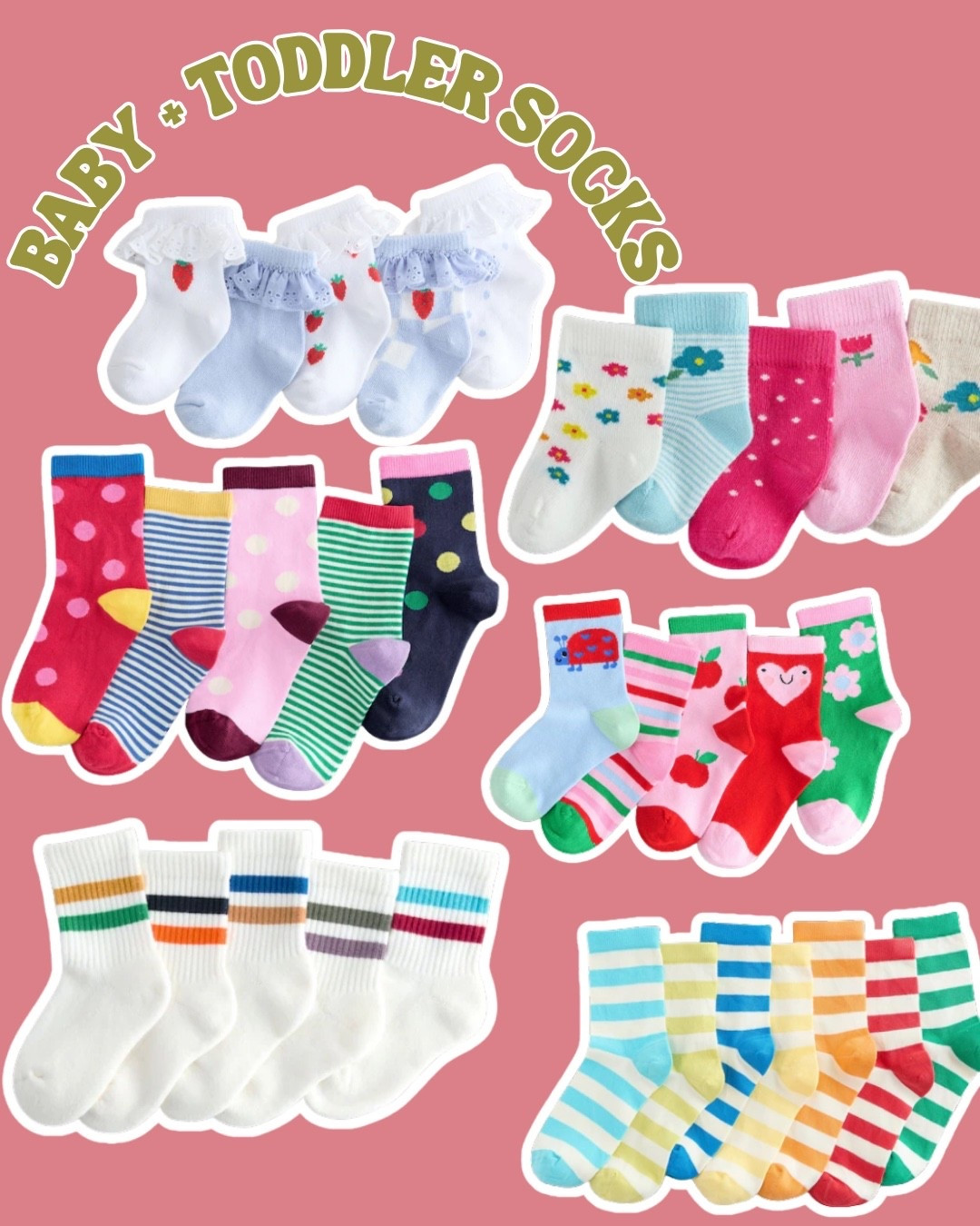 colorful patterned toddler socks for spring !! 

#LTKBaby #LTKKids #LTKootd