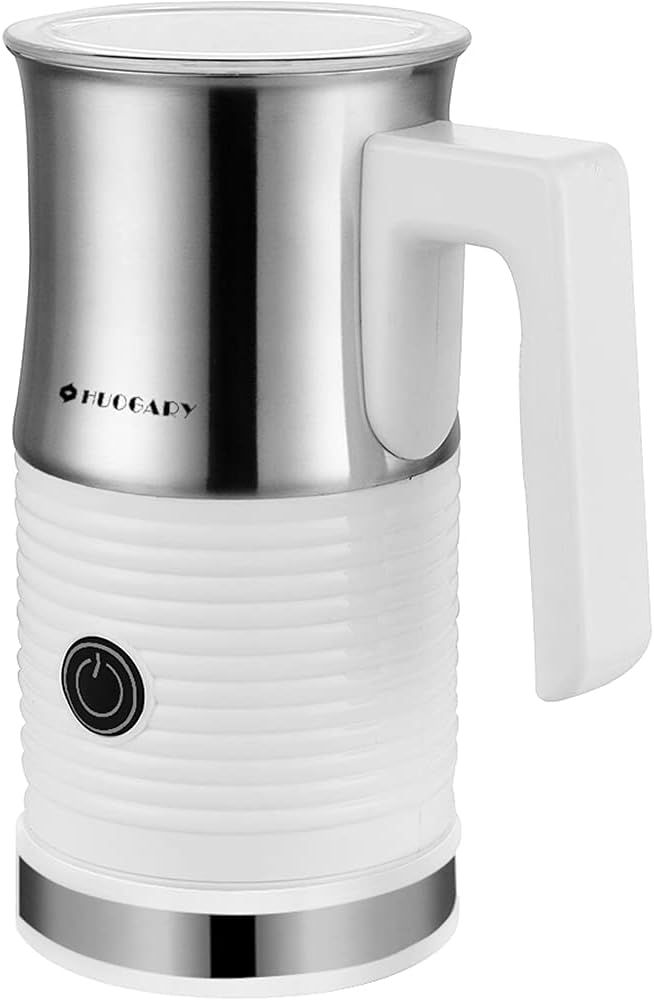 Huogary Electric Milk Frother and Steamer - Stainless Steel Milk Steamer with Hot and Cold Froth ... | Amazon (US)