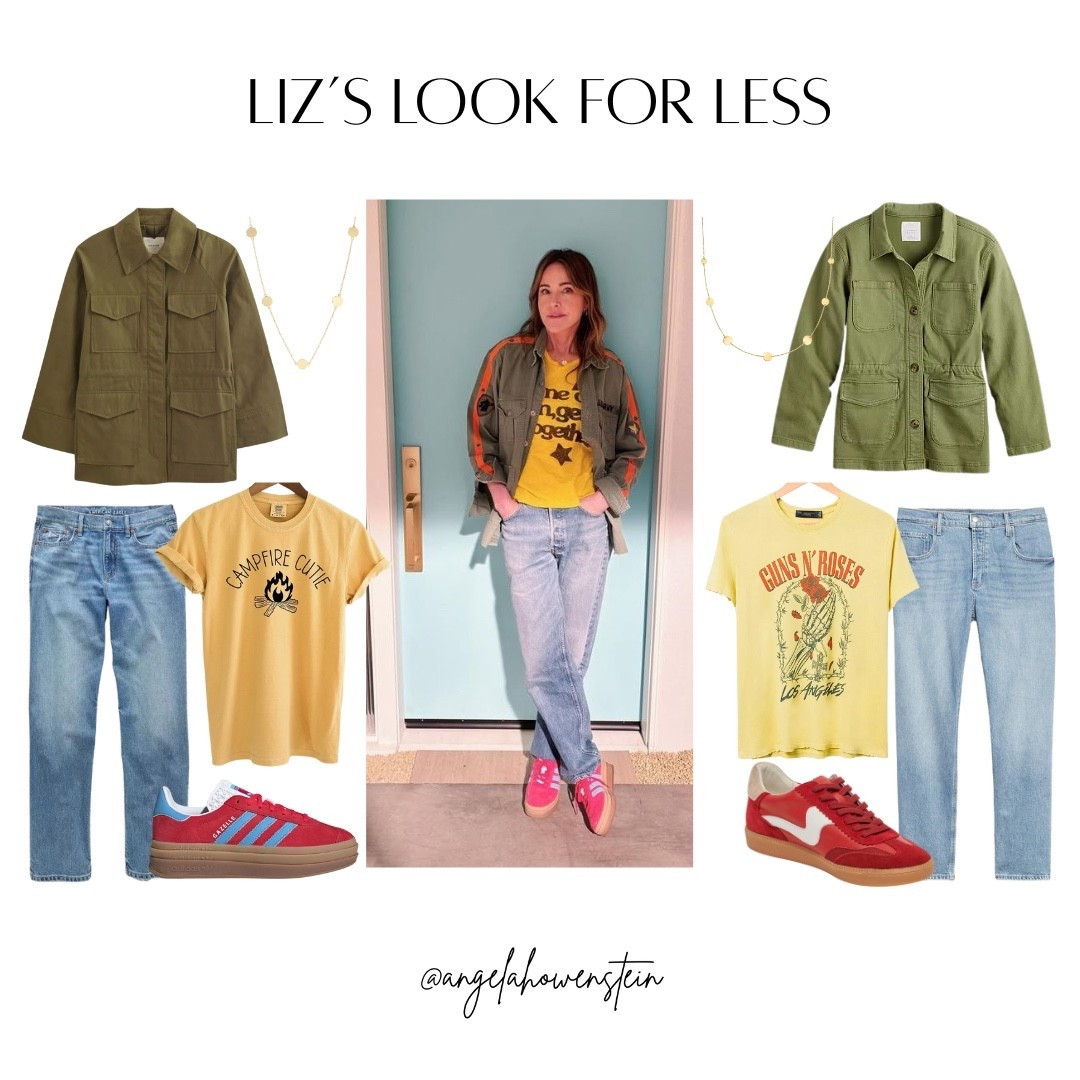 Liz’s casual, cool look — but for way less.  Utility jacket, graphic tee, relaxed jeans, and fun sneakers… it’s that effortless combo that just works every time.

This one’s inspired by Liz from Shrinking — comfy, laid-back, and still pulled together.

#lookforless #tvstyle #shrinking #casualoutfit #everydaystyle #graphictee #utilityjacket #sneakers





#LTKOver40 #LTKootd