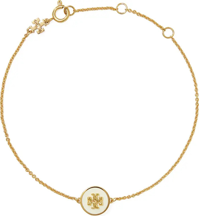 Kira Enamel Pendant Chain Bracelet | Nordstrom