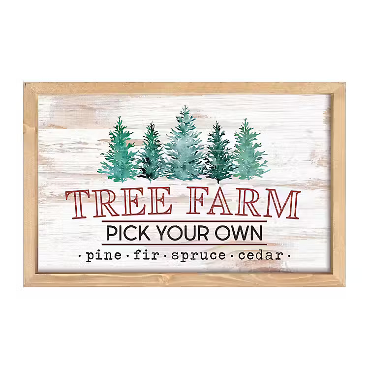 Tree Farm Framed Wall Plaque | Kirkland's Home