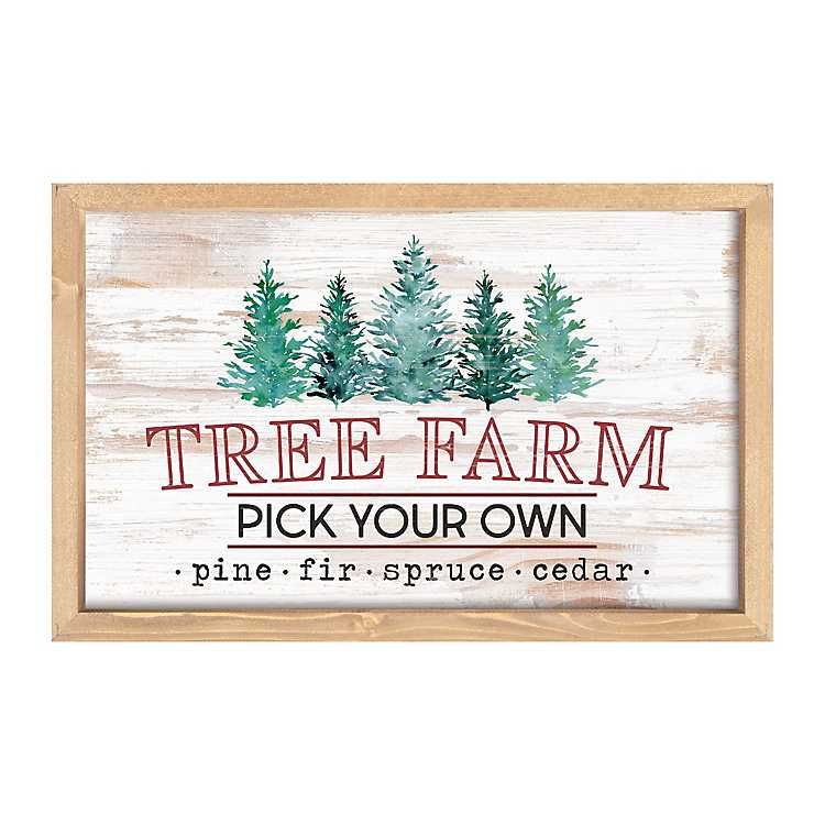 Tree Farm Framed Wall Plaque | Kirkland's Home