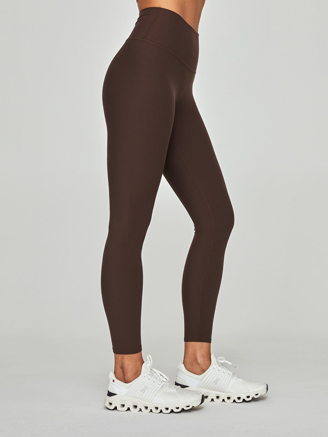 High Rise Full Length Legging in Melt - Dark Oak | Carbon38