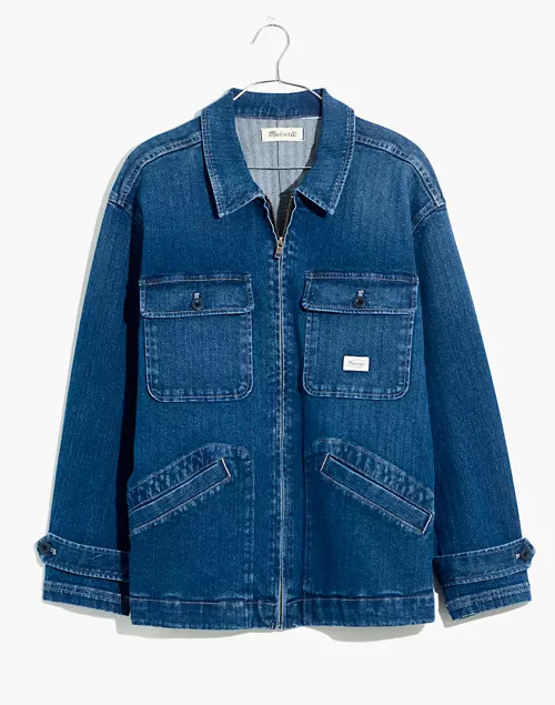 Workwear Collection Herringbone Denim Chore Coat | Madewell