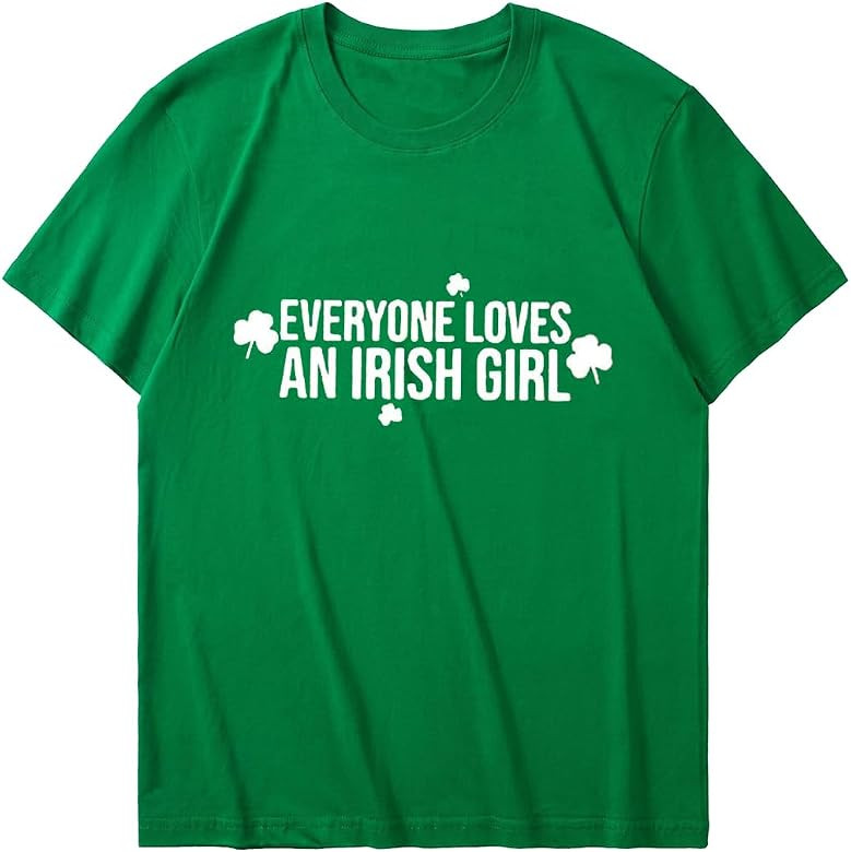 Bellelement Everyone Loves an Irish Girl Funny St. Patrick's Day T-Shirt | Amazon (US)