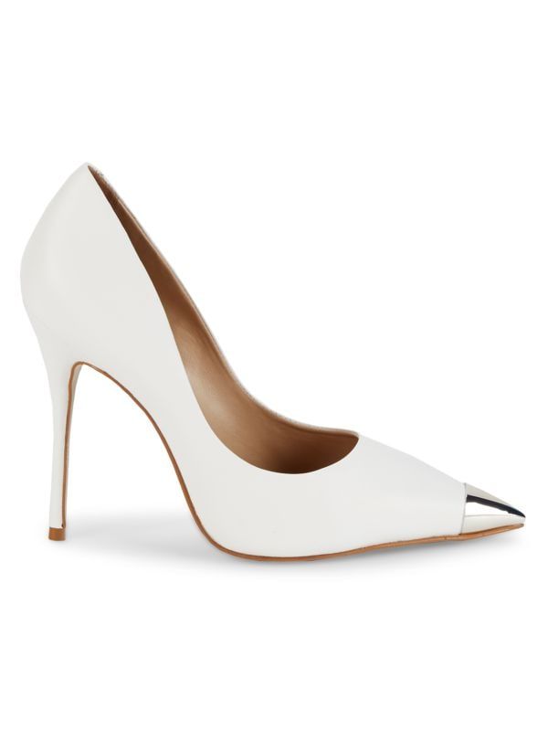 Cap-Toe Leather Stiletto Pumps | Saks Fifth Avenue OFF 5TH