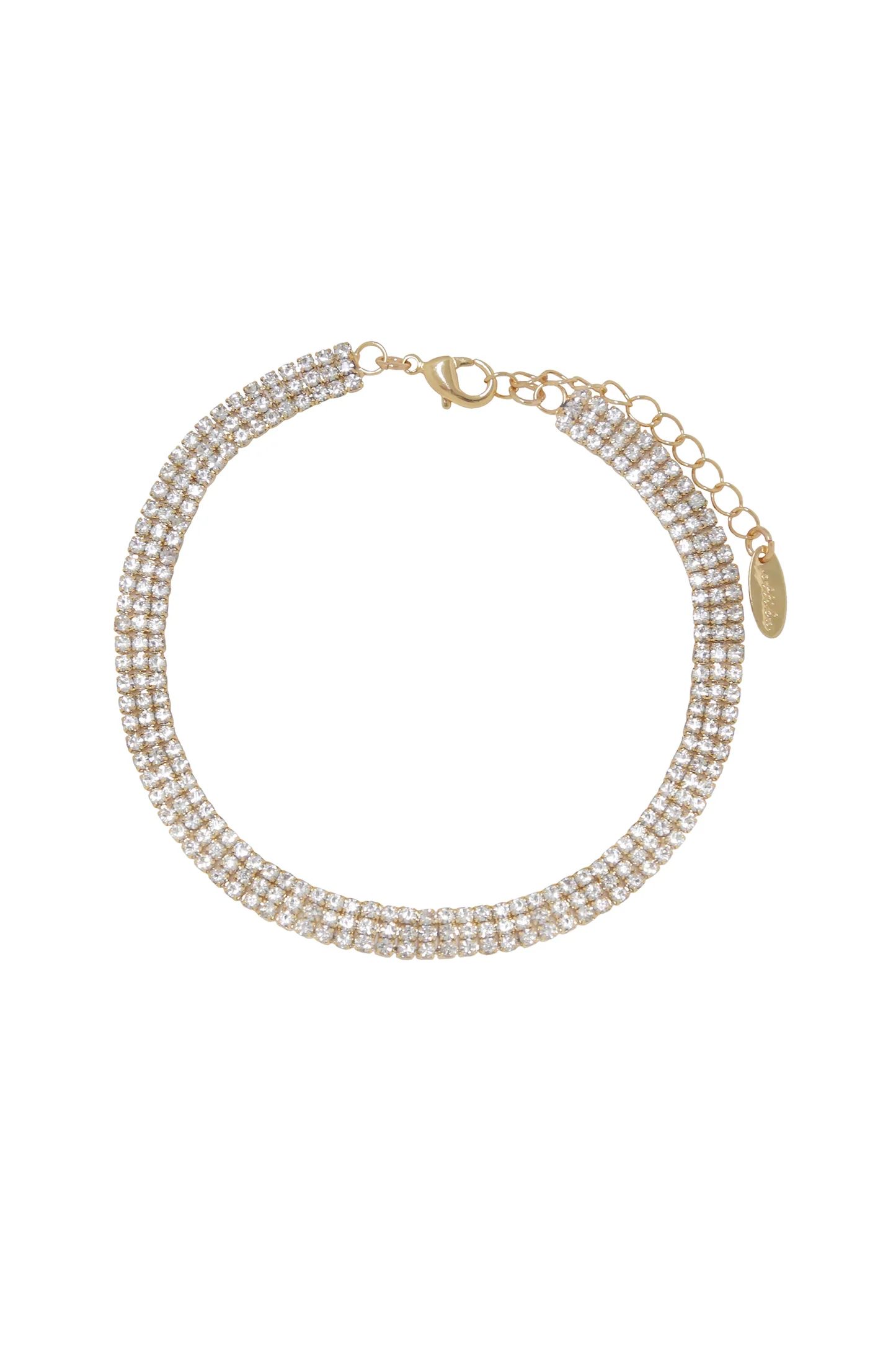 Unexpected Sparkle 18k Gold Plated Anklet | Ettika