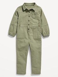 Canvas Workwear One-Piece for Toddler Girls | Old Navy (US)